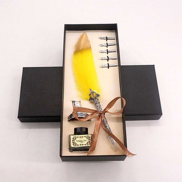 

the pen stainless steel slant mouth signature gift feather pen business suit