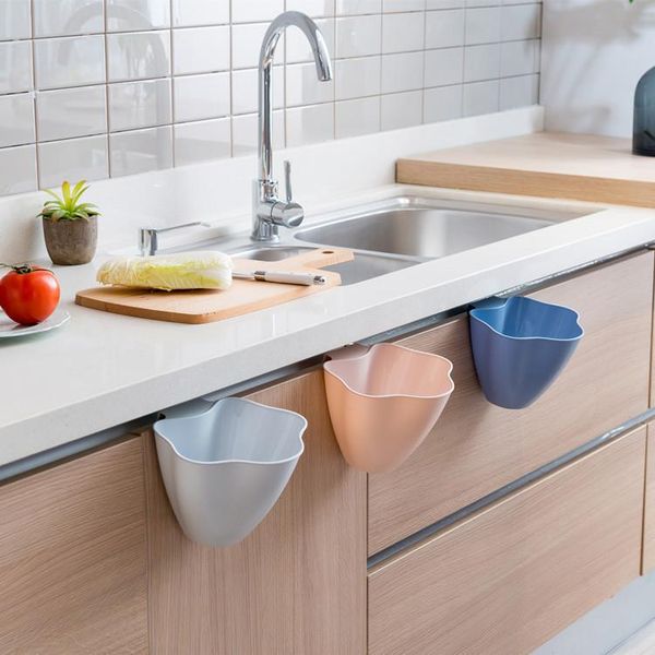 

hanging trash can for kitchen cabinet door garbage bin rubbish container household cleaning tools waste bins
