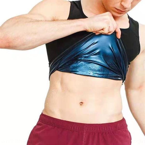 

XBdN clothes abdominal fitness men' tank tops sweatsuit running body corset men' shaping clothes abdominal vest fitness sweatsuit running, White;black