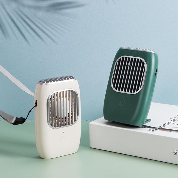 

electric fans pattern usb charging fan mini travel hanging neck summer handheld air cooler ventilador pocket desktop