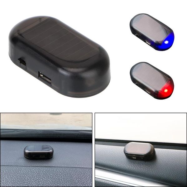 

interior&external lights led flashing imitation wireless warning solar powered car fake security light simulated dummy alarm anti-theft caut