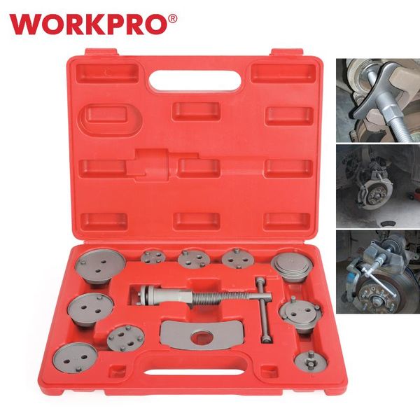 

professional hand tool sets workpro 12pc universal auto car disc brake caliper wind back piston compressor for repair kit