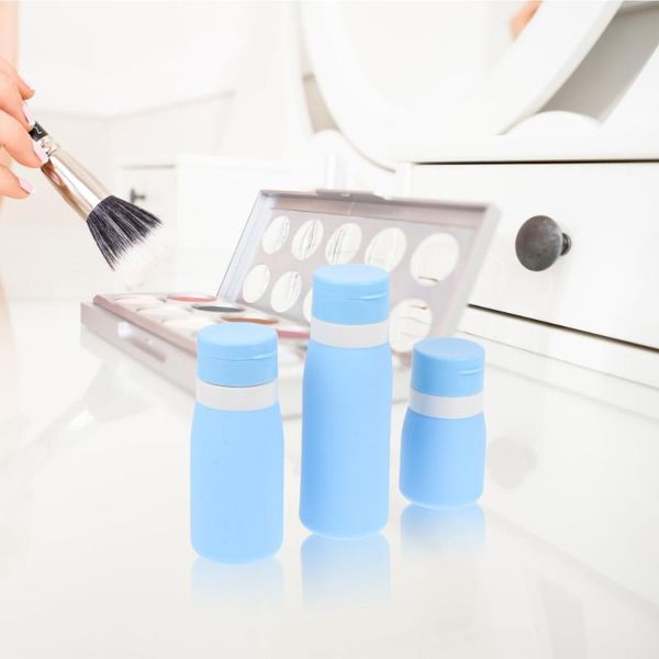 

storage bottles & jars 1 set 3pcs silicone dispenser travel lotion shampoo