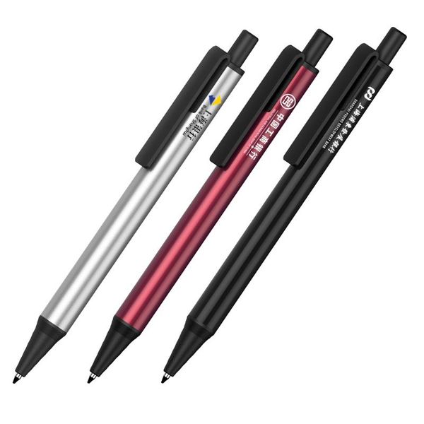 

pcs/lot office metal ballpoint pen customize logo promotional pens, Blue;orange