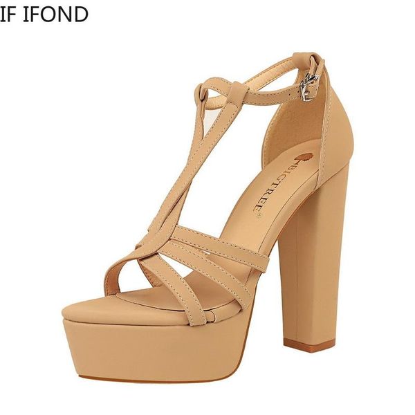 

women shoes summer t-stage fashion dancing high heel sandals dress party lace up narrow female sandalias, Black