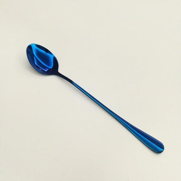 

stainless steel scoop tableware long handle coffee tea dessert spoon dinnerware for home cafe fbs889 sets