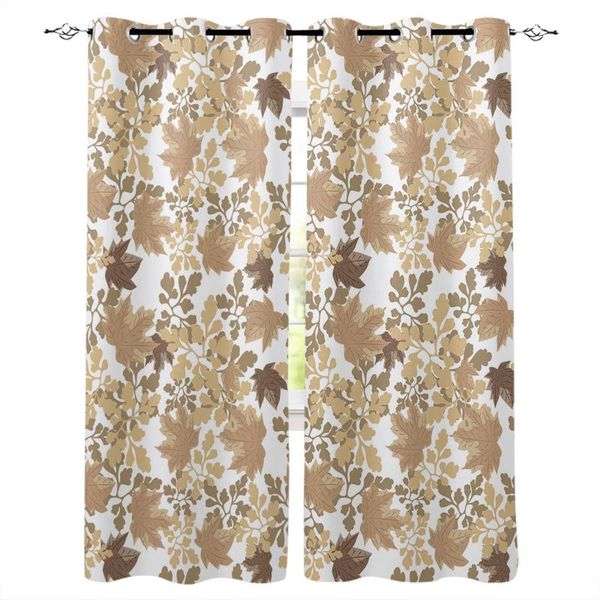 

curtain & drapes autumn retro texture blackout curtains for bedroom living room luxury window treatments