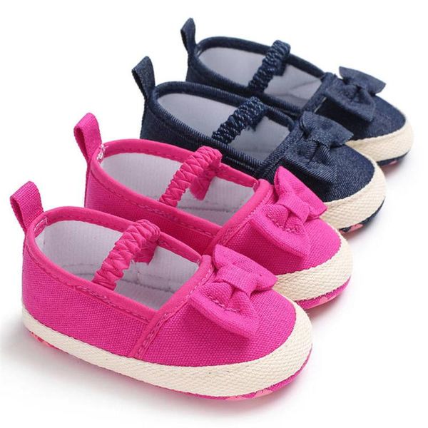 

first walkers born shoes baby girl infant cute butterfly-knot soft cotton print sole easy on&off toddler moccasins crib