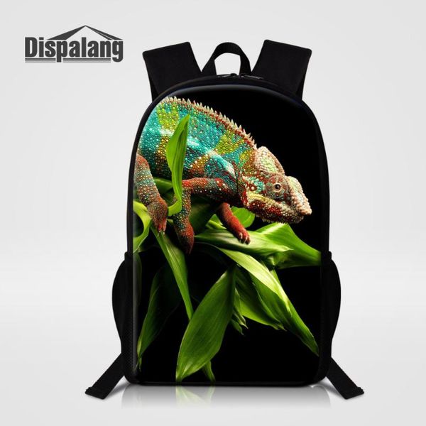 

backpack dispalang lizard pattern for men women preppy style school bag leisure travel rucksacks girls teenager book