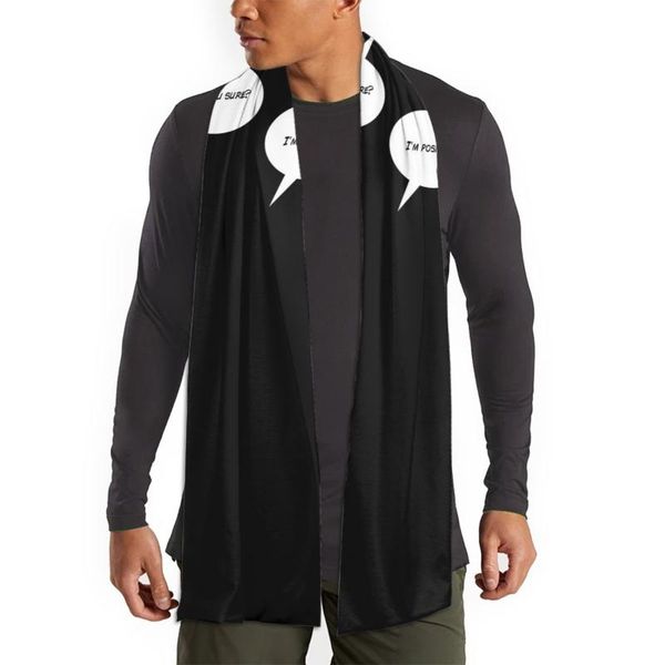 

scarves hydrogen humour classic men scarf, Blue;gray