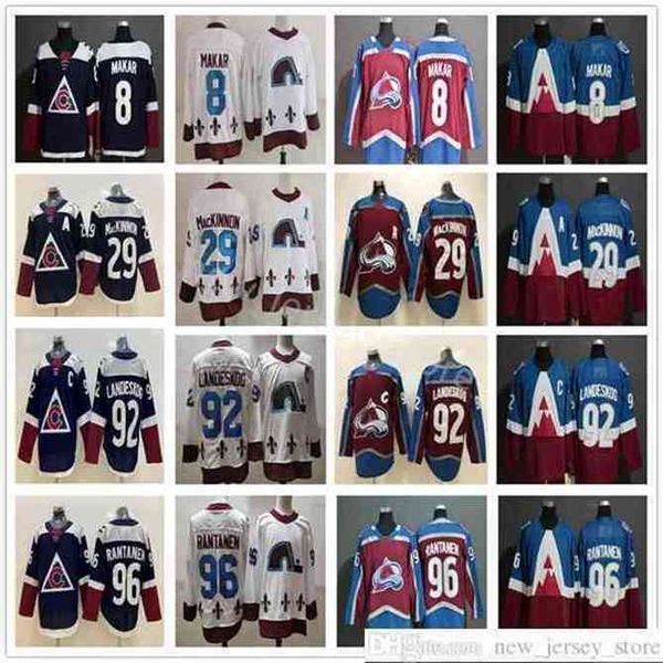 

96 Reverse Retro Colorado Avalanche 8 Cale Makar Jerseys Ice Hockey 29 Nathan MacKinnon 96 Mikko Rantanen 92 Gabriel Landeskog Jersey, Same as picture