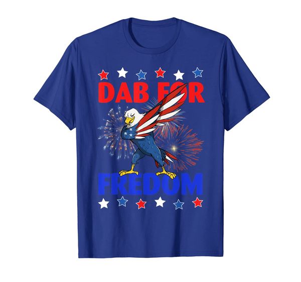 

dab for om dabbing eagle firework 4th of july shirt, White;black
