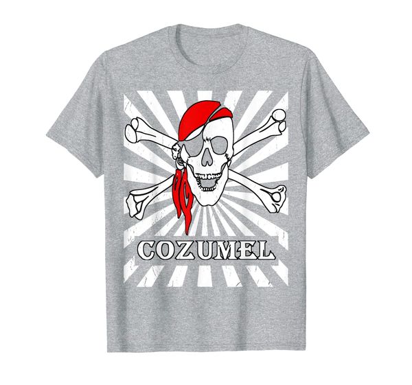 

Pirate Cozumel Vacation Shirt Sun Ray Distressed Image T-Shirt, Mainly pictures