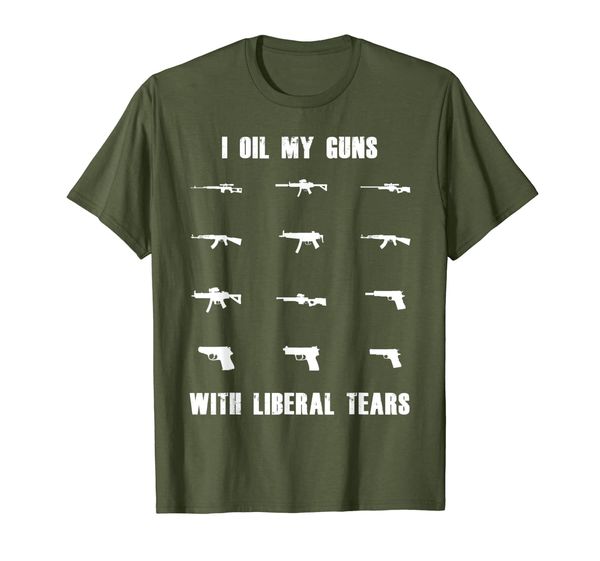 

I Oil My Guns With Liberal Tears Anti-Liberal Conservative T-Shirt, Mainly pictures