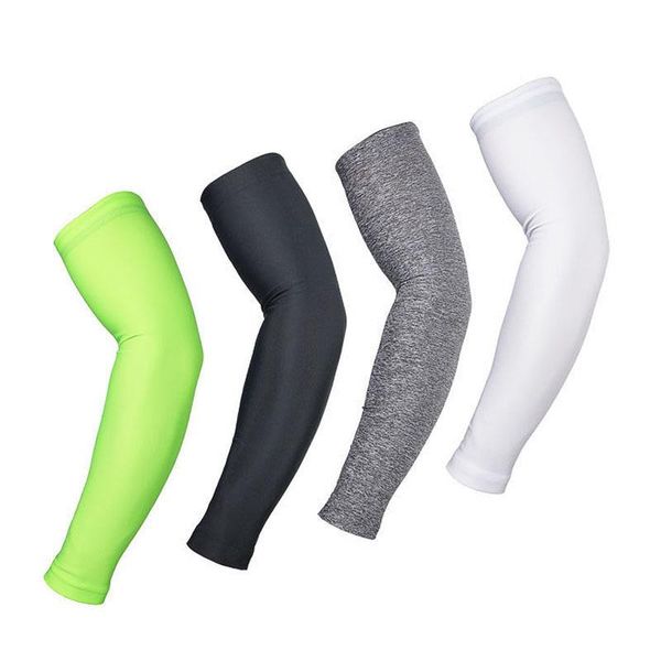 

sports gloves men women cycling sleeves armwarmer mtb bike bicycle uv protection arm warmwers fishing golf running safety, Black