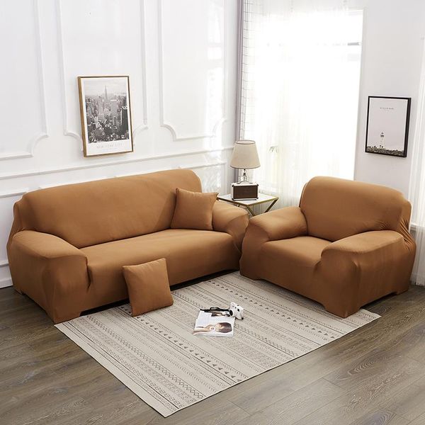 

chair covers sectional couch cover solid color stretch sofa elastic slipcovers fits all protector for living room 1/2/3/4 seater
