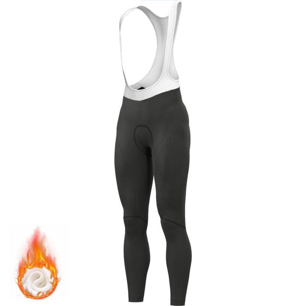 

racing pants cycling winter fleece thermal tights men bib windproof bike long trousers with 19d gel padded, Black;blue