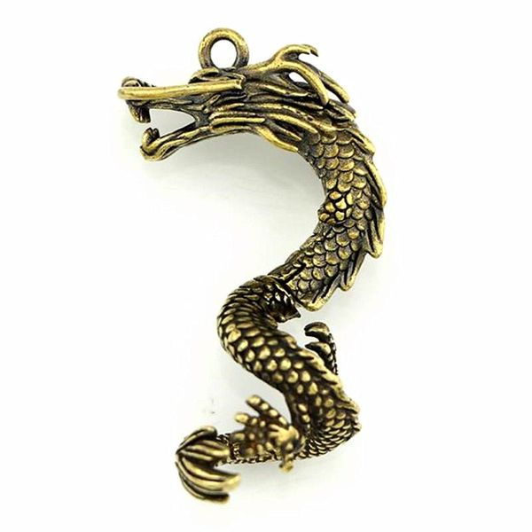

decorative objects & figurines 3d solid brass dragon casting animal figurine metal sculpture home office room deskdecoration collect orn