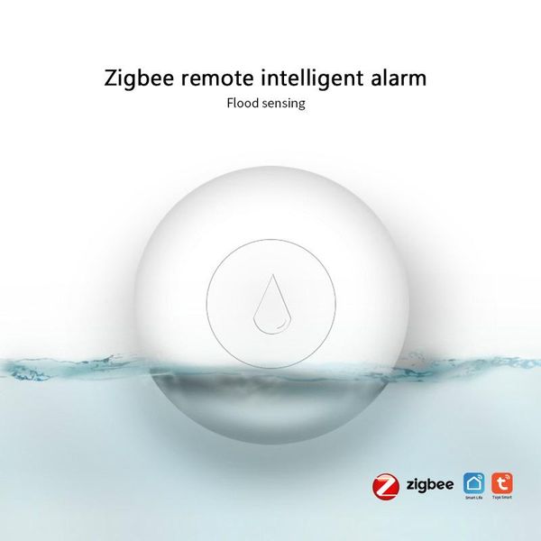 

smart home control tuya zigbee water sensor leak detector flood leakage alarm life app instant feedback remote monitoring + hub