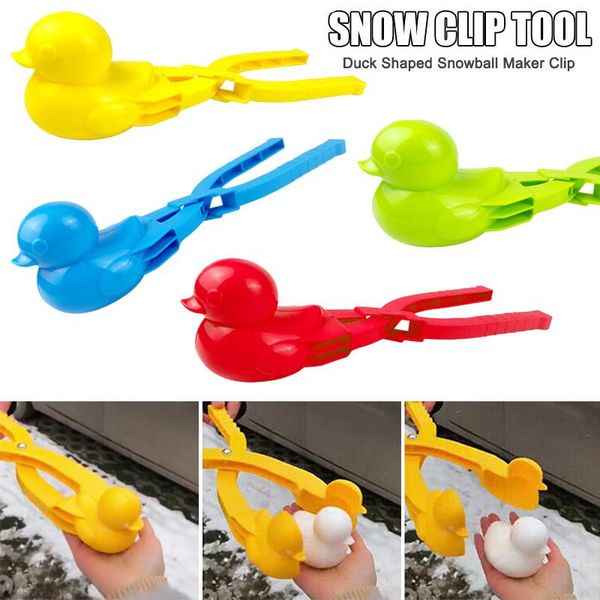 

christmas decorations duck shaped snowball maker clip children outdoor winter snow sand mold tool toy home festive party supplies