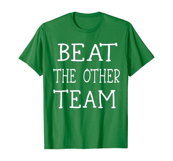 

beat the other team t-shirt, White;black