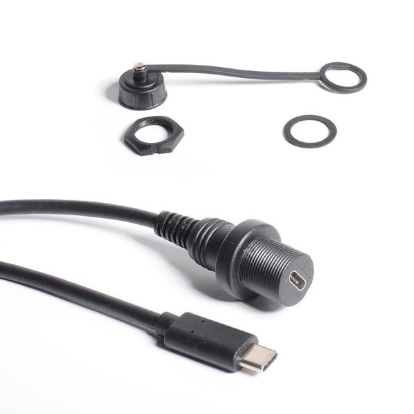 

30cm usb-c ip67 waterproof cable 5gbps 10gbps usb 3.0 3.1 type-c ip 67 male to female panel mount extension cord 0.3m 1m 2m computer cables