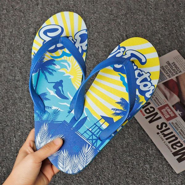 

summer men flip flops anti-skid indoor outdoor light soft slide casual beach male sandals household slipper bathroom shoes slippers, Black