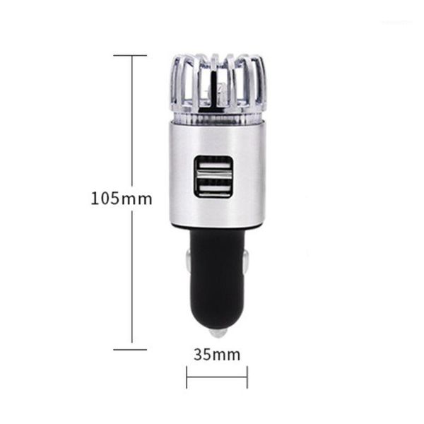 

in 1 car dual usb fresh air ionic purifier oxygen bar ozone ionizer cleaner 270e1