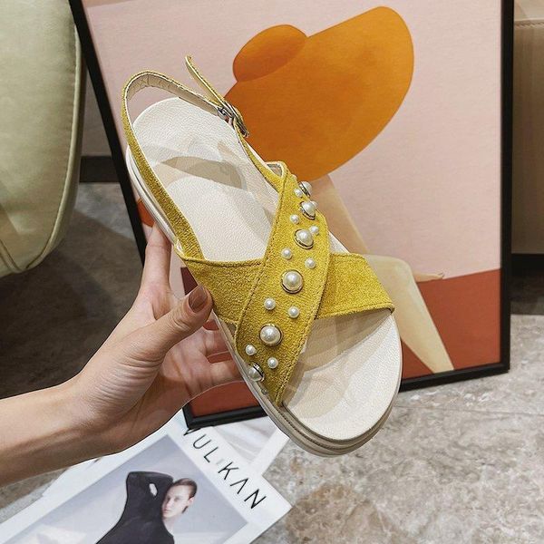 

sandals low woman leather low-heeled slides fabric hoof heels rome pu, Black