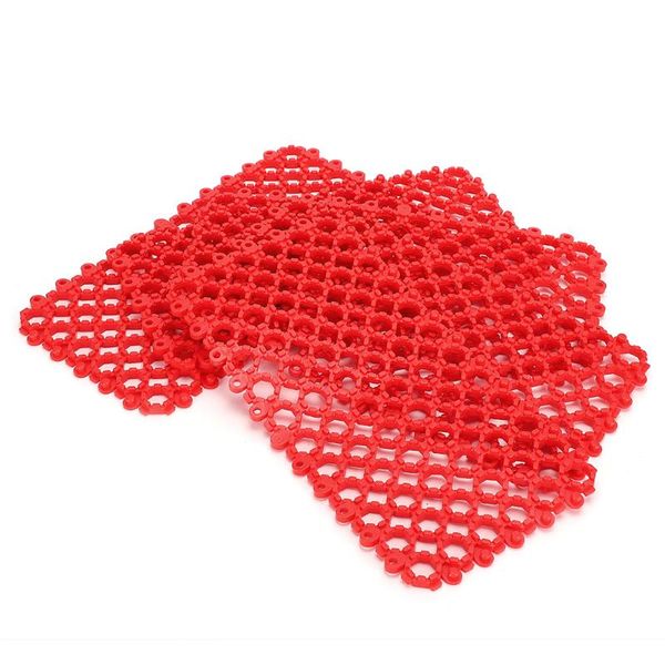 

kennels & pens pet foot mat stitching mats rabbits guinea pig prevention 5 pieces(red green )