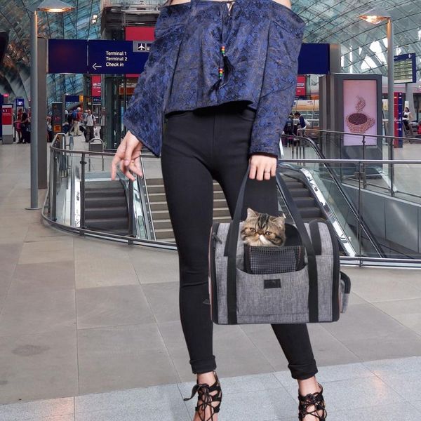 

cat carriers,crates & houses backpack carriers dog multifunction pet seat basket ventilated airline approved travel backpacks for cats dogs