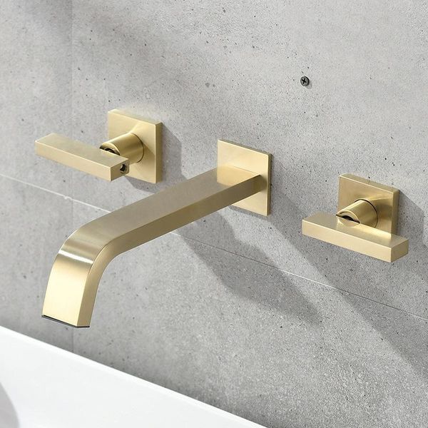 

bathroom basin faucets sink mixer tap brushed gold taps lavamanos water toilet faucet and cold