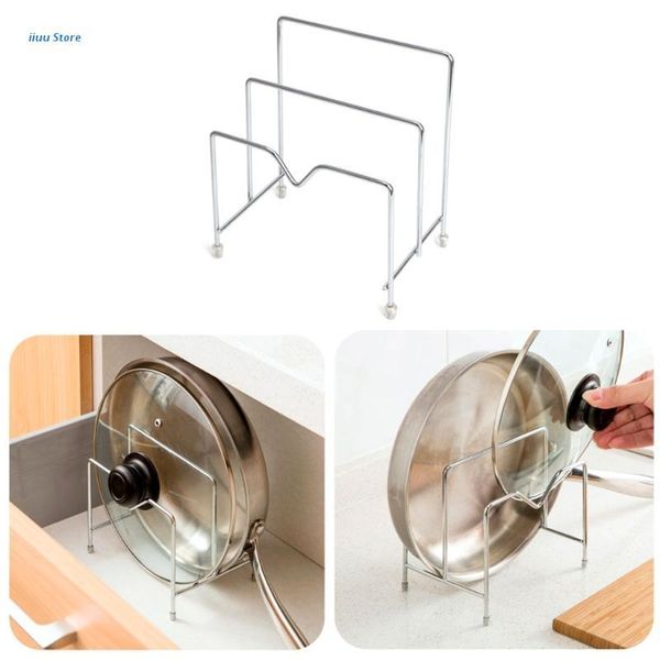 

kitchen storage & organization stainless steel pot lid rack pan cutting board holder organizer for