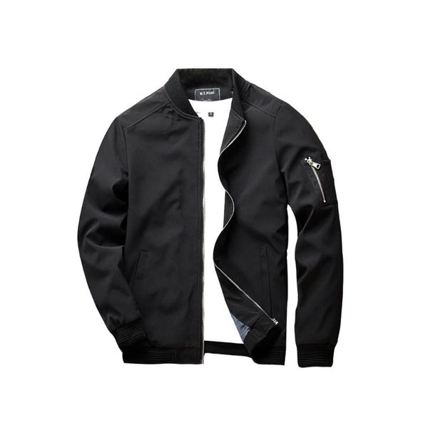 

men's vests fashion bomber zipper jacket male casual streetwear hip hop slim fit pilot coat men spring clothing, Black;white
