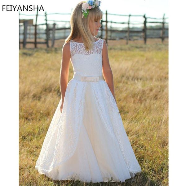 

flower girl dress white tulle puffy princess dresses for girls feather first communion cute wedding party gown girl's, Red;yellow
