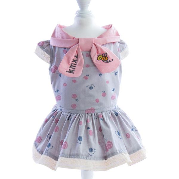 

dog apparel 2021 summer pets clothing cat yorkshire pomeranian puppy dress princess skirt poodle bichon schnauzer costume outfit