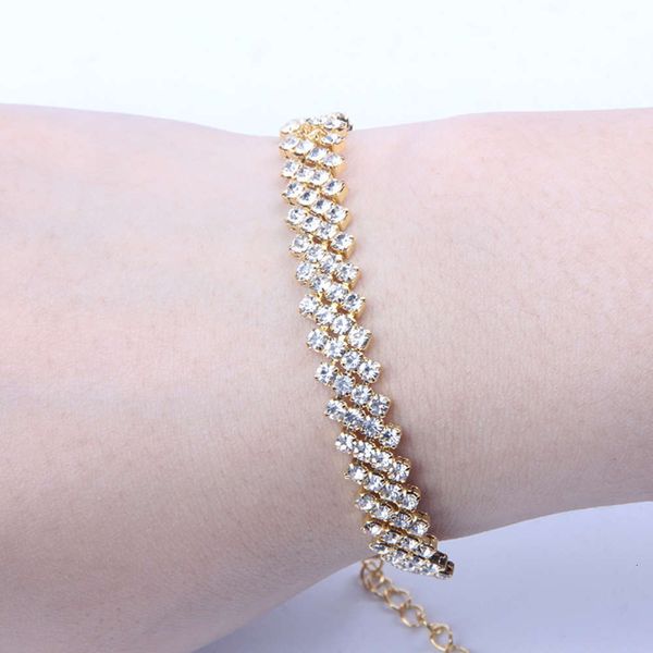 

hand catenary women's bracelet fashion women's claw chain diamond bracelet, Black