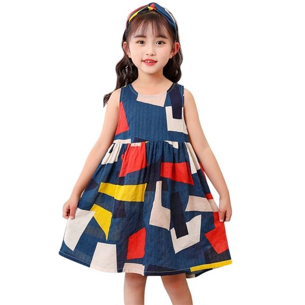 

kids dresses for girls est girl party casual style children summer children's clothing 6 8 10 12 14 210527, Red;yellow