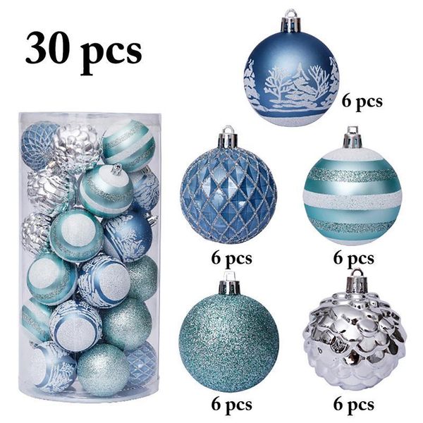 

party decoration 30pcs 60mm christmas xmas tree ball home decor hanging ornament 2021 bauble navidad