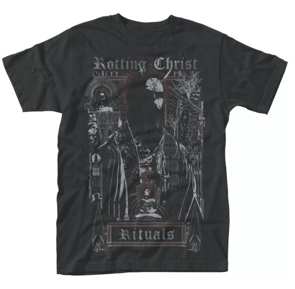 

rotting christ ritual official t-shirt men unisex, White;black