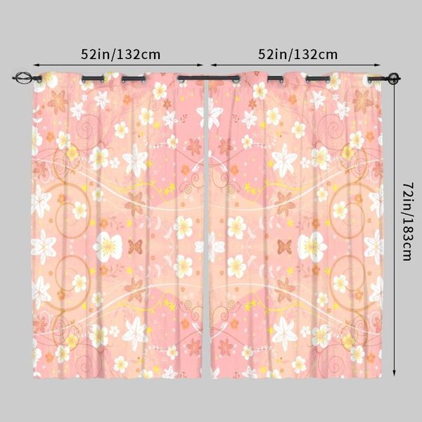 

curtain & drapes 2 panels blackout for living room home decor curtains bedroom thick windows curtainscustomizable patterns