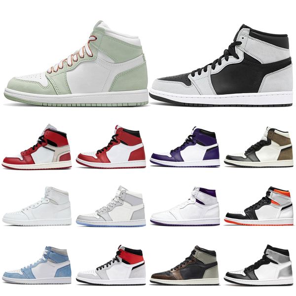 

men basketball shoes women 1s silver toe banned barely orange dutch green pink quartz purple pulse obsidian unc travis trainers sneakers