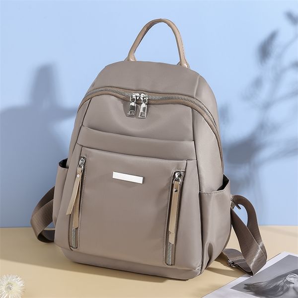 

fashion women backpack for teenage girl mochila feminina ladies backpacks nylon waterproof casual bagpack female bag 210913