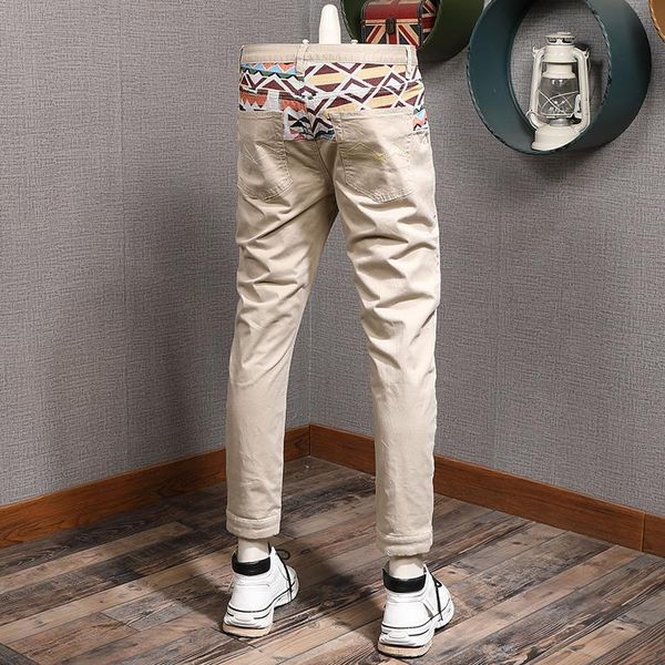 

men's pants khaki camouflage men summer thin cotton ankle-length mens casual trousers, Black