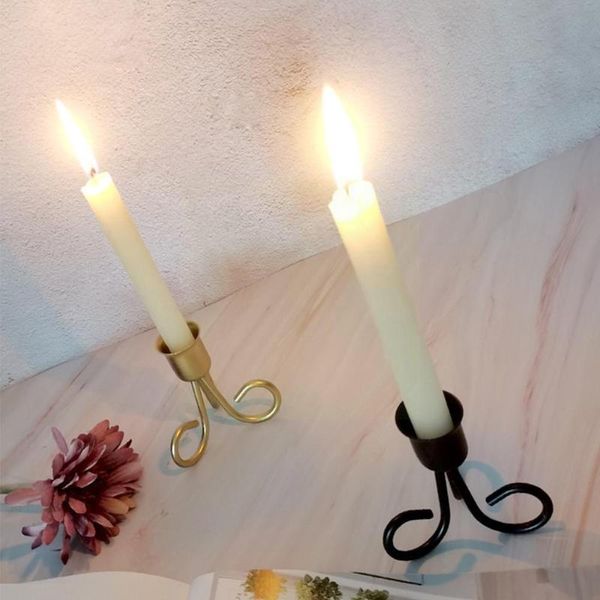 

hooks & rails golden wrought iron scented candle holder retro indoor ornaments drop sale wire deskdecorations p5q0