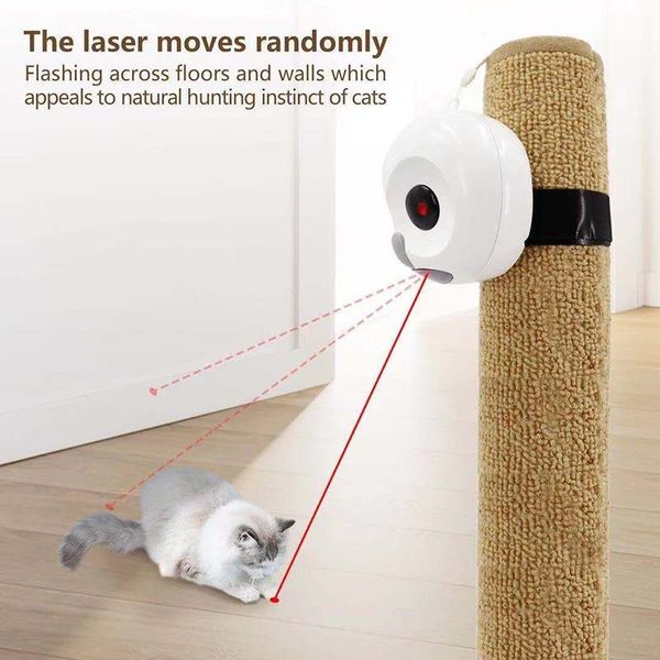 

automatic cat infrared toys cats random rotating smart on/off robotic electronic toy low noise interactive kitten toy*