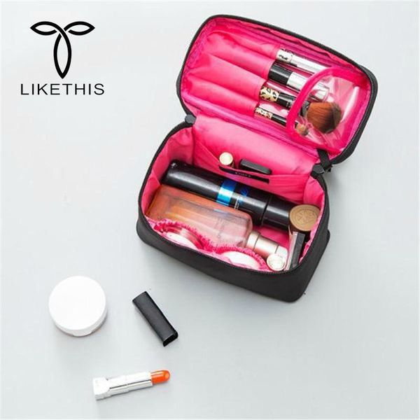 

nylon toiletry cosmetic bag waterproof makeup wash organizer fashiontote storage pouch travel handbags big capacity bags & cases