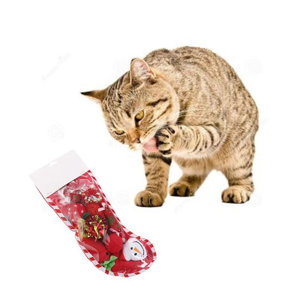 

cat toys pet christmas combination set pe socks packaging various styles supplies
