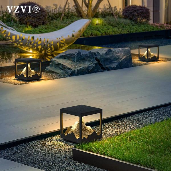 

solar lamps modern garden light lawn lamp led outdoors street landscape yard decoration waterproof ip55