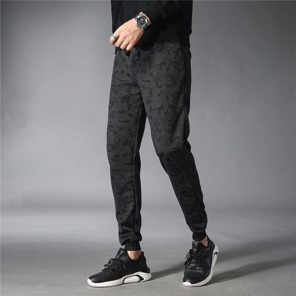 

autumn men's casual sports pants black jogging super brand 5xl